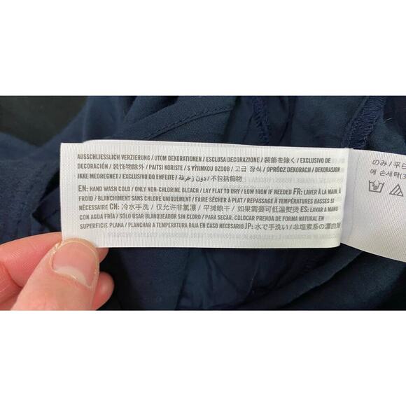 Abercrombie & Fitch Women's S Blue Embroidered Floral Mini Boho Shift Dress - Picture 8 of 9